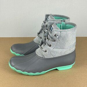 Sperry Kids Boots in Gray and Teal